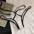 Pure French Desire Aesthetic Lace Underwear, Tight Fitting Low Waist Underwear With Sexy Mesh Breathable Holes，sexy Adult