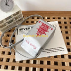 G5AE Chinese Tower Printing Box Shoulder Bags for Women Fashion Cartoon Crossbody Bag