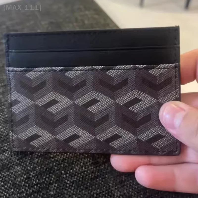 【MAX-111】Classic Fashion 3D Pattern Design Multi-Functional Leather Card Holder Protection Clip Wallet【W1】