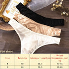 Fashion Stretchy Panties for Women Breathable Skin-friendly Ice Silk Panties Low Waist Soft Seamless Underwear Women Intimates