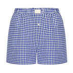 Youthful Summer Women's Casual Plaid Shorts Teenage Girls Elastic Waistband Lace-Up Classic Versatile Fashionable Summer Shorts