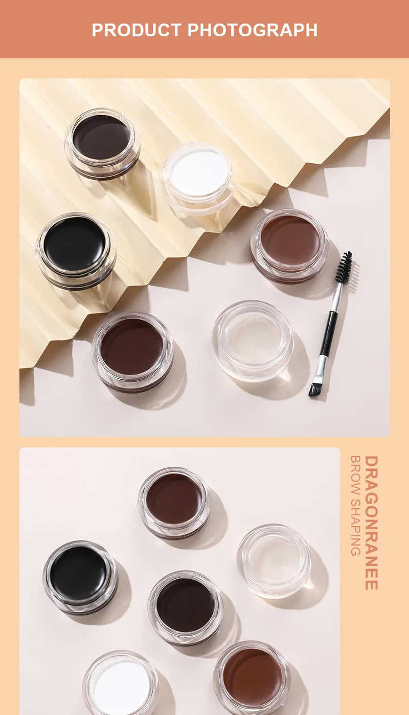 Matte Eyeliner Eyebrow Cream Gel Waterproof Long Lasting Contouring Brown Black Brow Cream Wild Eyebrows Cream Concealer