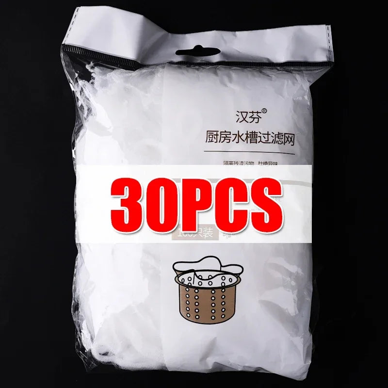 Disposable Sink Filter Mesh Bag Sink Strainer Drains Hole Anti-blocking Garbage Net Bags Kitchen Food Waste Collecting Filter