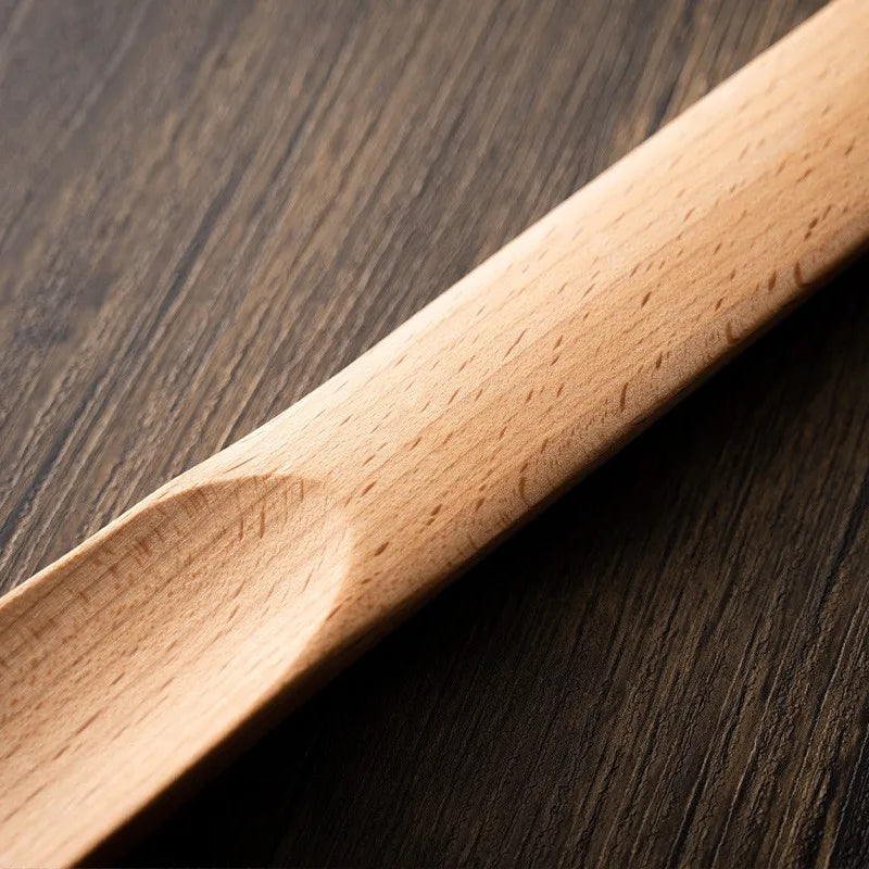 Premium Beech Wood Magnetic Shoe Horn 55cm - Luxury Design, Magnetic Adsorption, Ideal for Elderly, Pregnant, Home Use