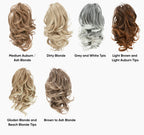 Synthetic Diy Claw Clip In Ponytail Hair Extensions Hairpiece Hair Bun Fake Black Blonde Natural Hair False Pigtail for Women