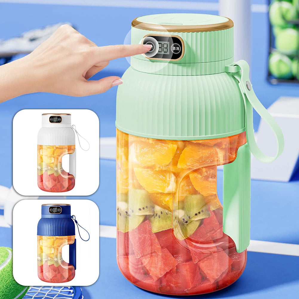 New Portable Juicer Cup Multifunctional Digital Display USB Fruit Mixers Juicers Electric Juicer Blender Fruit Juicer Cup Travel