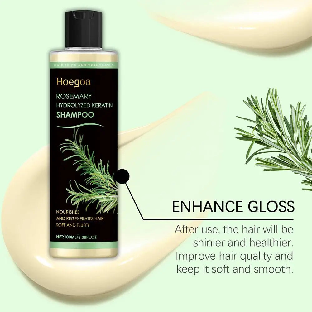 100ML Rosemary Hair Shampoo Volumizing and Thickening Strengthening and Oil Control Nourishes and Repairs Hair Oil Adds Volume