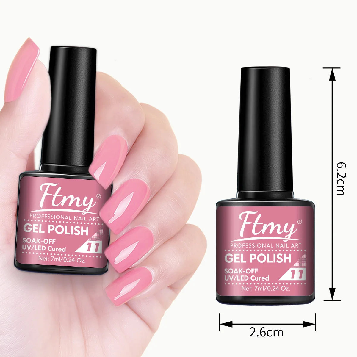 7pcs 7ml Gel Nail Polish Set Popular Color Gel Polish Soak Off UV LED Semi-Permanent Nail Gel Polish Manicure Varnish DIY Starte