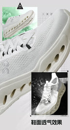Men's Running Shoes Breathable Mesh Shock Absorption Hollow Out Sole Lightweight Sports Sneakers Non-slip Walking Shoes