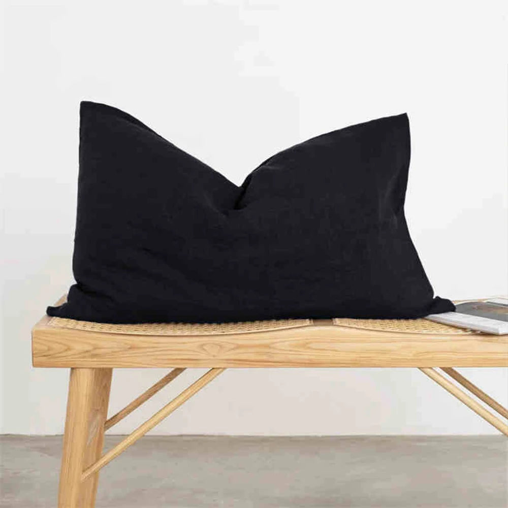 Linen Pillow Cases 100% French Natural Flax Soft Linen Envelope Pillowcases for Throw Pillows Soft and Durable All Season