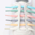 Elastic Shoelaces Classic Black White Laces for Sneakers Shoestring Flat Shoelace Leisure Women Lacet Shoe Laces Accessories
