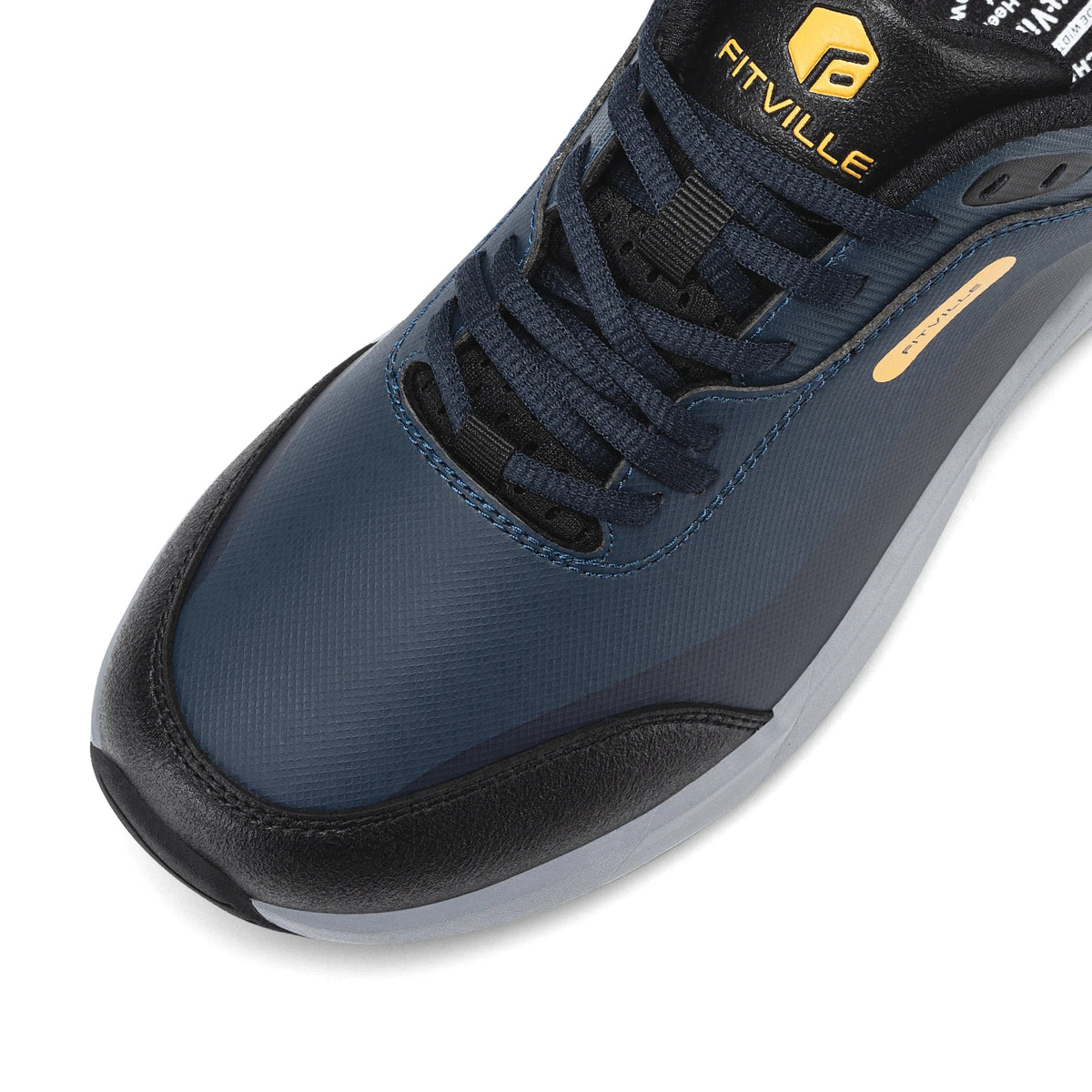 FitVille Extra Wide Hiking Shoes Waterproof Outdoor Non-slip Trail Climbing Shoes for Men Work Casual Sneakers Breathable