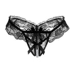 Sexy Open Crotch Panties Women Lace Mesh Lingeries Seamless Low Waist Perspective Briefs Lady Erotic Underpanties