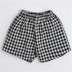 Children Plaid Shorts Casual Loose Shorts Outer Wear New Fashion Shorts Toddler Simple All-match Shorts Kids Boys Lovely Shorts