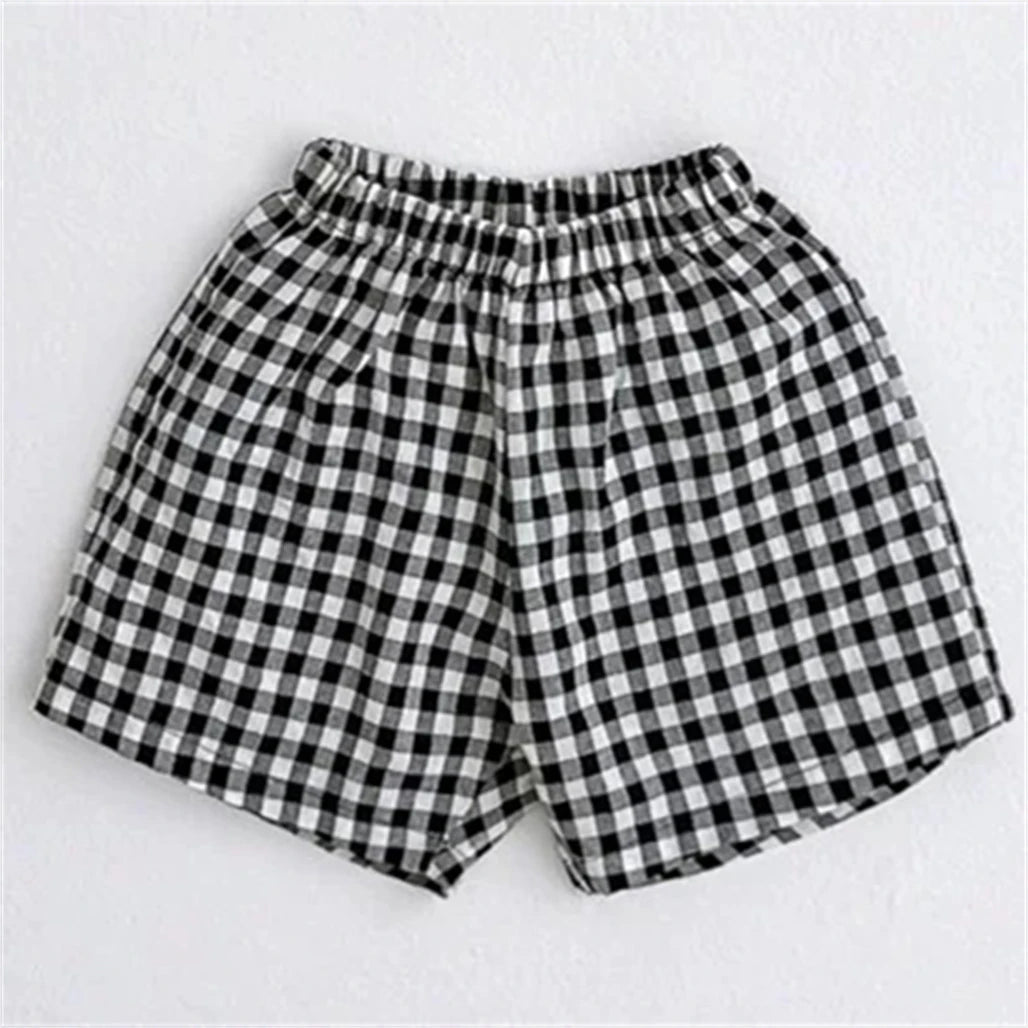 Fashion Plaid Shorts 2026 Summer Shorts For Boys And Girls Loose Casual All-match Shorts Toddler New Trendy Clothes Thin Pants