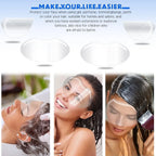 50Pcs Makeup Shower Face Visors Disposable Plastic Shower Visor Clear Face Cover Hairspray Salon Eyelash Extensions Styling Tool