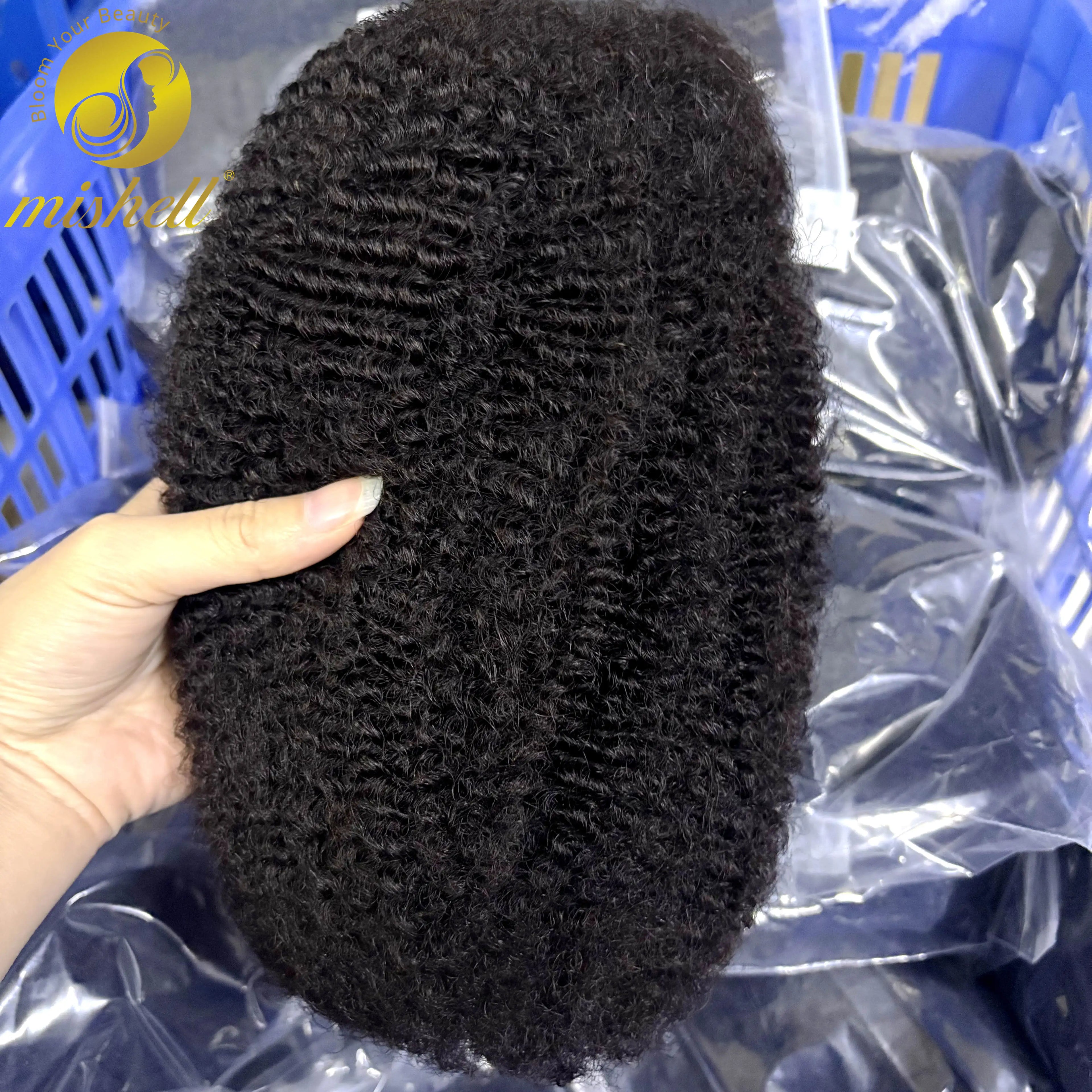 10-16Inch Natural 4C Afro Kinky Curly Bulk Human Hair Extensions No Weft Brazilian Remy Bulk for Locs Braiding Hair
