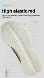 Men's Running Shoes Breathable Mesh Shock Absorption Hollow Out Sole Lightweight Sports Sneakers Non-slip Walking Shoes