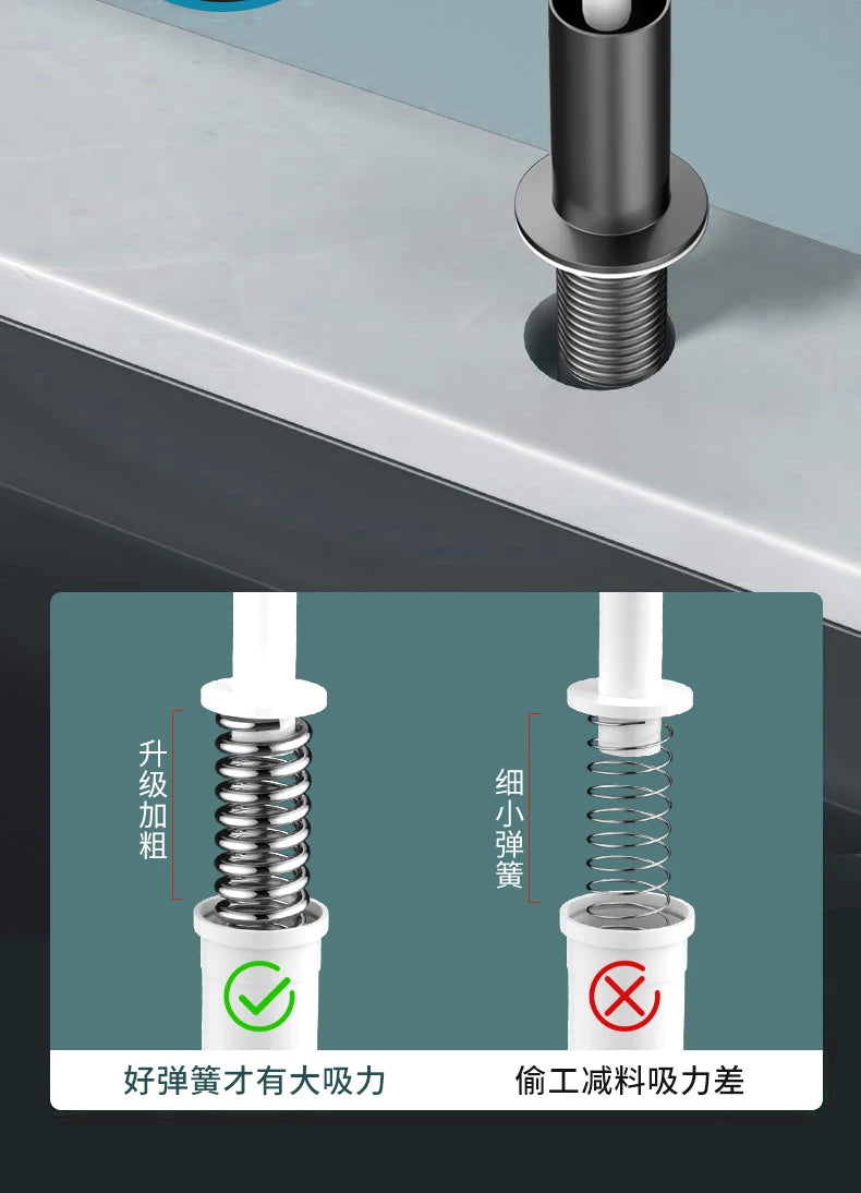 Kitchen Counrtertop Dishes Dispenser with Extention Tube Hand Press Soap Liquid Pump Plastic Soap Dispenser for Sink Accessories