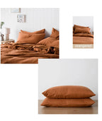 French Stone Wash Linen Throw Pillow Case Euro Sham for Bed,Custom Size Envelope Cushion Cover Decoration Pillowcase