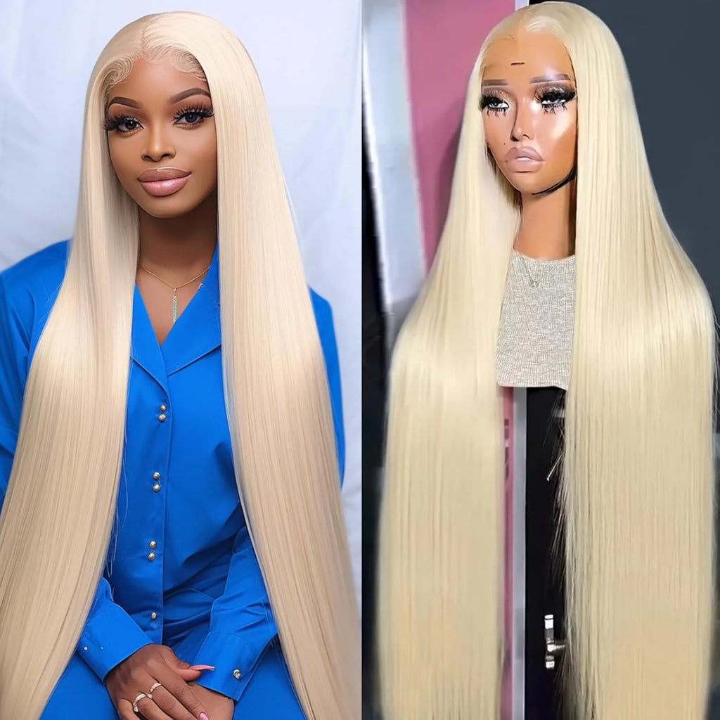 46 Inch Long Straight Blonde 613 HD Lace Frontal Human Hair Wig 13x4 Lace Front Colored Wig 13x6 Human Hair Wigs For Women