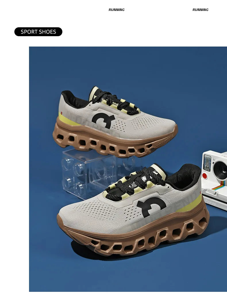 2025Male Cushioning Sneakers NonSlip Casual Sports Shoes Lightweight Men's Walking Running Shoes Hhollow Design Large Size 39-45