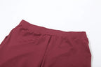 kliou Casual Women 2 Piece Set Classic Tracksuits Solid Long Sleeve Zip-up Hood Tops+Slim Elastic Pants Sporty Concise Outfits