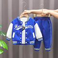 Kids Boys Coat+T-Shirt+Pant 3pcs Set Baseball Girls Spring Autumn Letter Print Sweatshirts Fashion Sports Casual Outfits Clothes