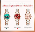 OLEVS Brand Ceramic Room Steel Strip Quartz Women's Watch 3605