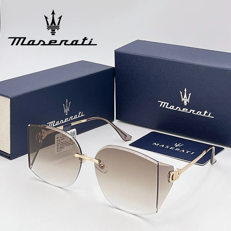 MASERATI Luxury Sunglasses Trendy Design Nylon Sunglasses UV400 Sunglasses for Driving Cycling Beach Outdoor for Men Women 20493