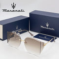 MASERATI Luxury Sunglasses Trendy Design Nylon Sunglasses UV400 Sunglasses for Driving Cycling Beach Outdoor for Men Women 20493