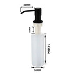 Stainless Steel Sink Soap Dispenser Liquid Soap Bottle Manually Pressing Soap Lotion Dispenser Kitchen Accessories 350ml