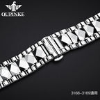 OUPINKE Original Stainless Steel Watchband for Men Watch Universal Watch Strap
