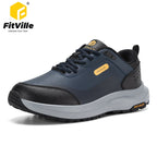 FitVille Extra Wide Hiking Shoes Waterproof Outdoor Non-slip Trail Climbing Shoes for Men Work Casual Sneakers Breathable