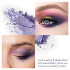 CATKIN Eyeshadow Palette, Matte Shimmer 9 Colors, Highly Pigmented, Creamy Texture, For Halloween Cosplay & Gothic Party Makeup
