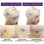 30 40 Inches Body Wave 613 Honey Blonde Lace Wig HD Transparent 13x4 Lace Front Human Hair Wigs Colored 13x6 Lace Frontal Wigs