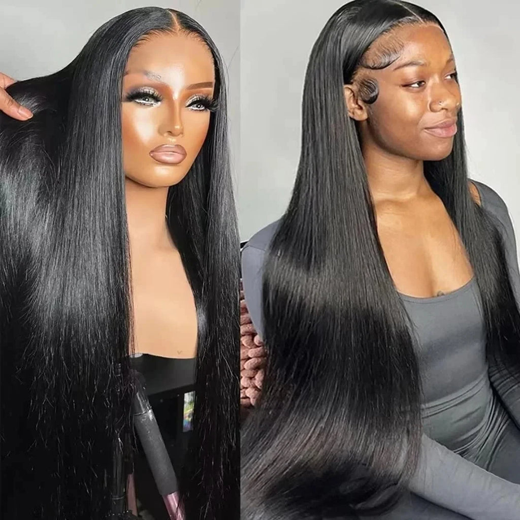 200 Density Straight Lace Front Wig Human Hair 13x4 HD Lace Front Wig for Women - Pre Plucked, Pre Cut, Bye Knots