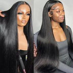200 Density Straight Lace Front Wig Human Hair 13x4 HD Lace Front Wig for Women - Pre Plucked, Pre Cut, Bye Knots
