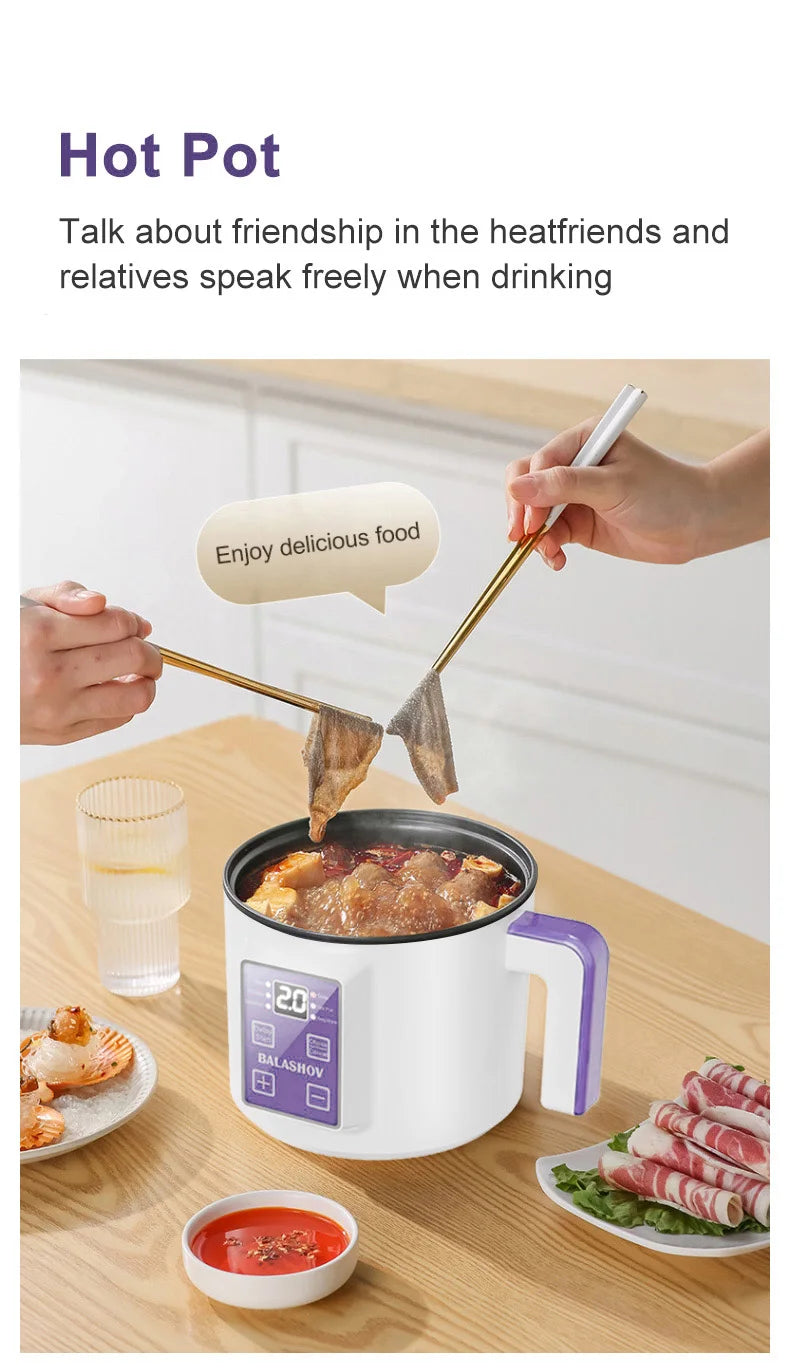Mini Electric Rice Cooker Double Layer Multi Cooker Non-Stick Smart MultiCooker Electric Cooker Steamed Rice Pot for Home