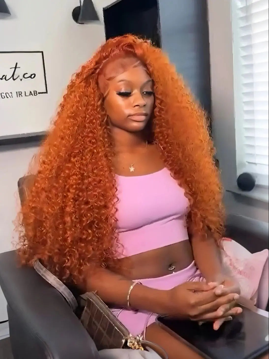 Orange Ginger Lace Front Wig Human Hair 13x6 Deep Wave Lace Front Wigs 40 Inch Water Wave Human Hair Wig Pre Plucked Curly Wigs