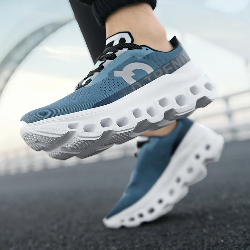 2025Male Cushioning Sneakers NonSlip Casual Sports Shoes Lightweight Men's Walking Running Shoes Hhollow Design Large Size 39-45