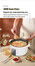 220V Electric Cooker Non-stick Cooking 3.5L Hot Pot Multifunction Electric Cooker Smart Rice Pot For Home Electric Hot Pot