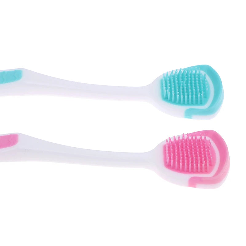 1/5PCS Tongue Scraper Soft Silicone Cleaning Tongue Toothbrush Oral Cleaner Brush Mouth Fresh Breath Scraping Hygiene Care Tools