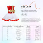 Kids Girls Sequins Christmas Dance Costume Candy Cane Striped Ballet Tutu Dance Dress Bowknot Leotard Party New Year Dancewear