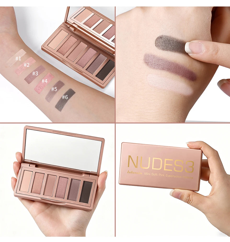 Eyeshadow Palette Long-Lasting Eye Makeup Rich Pigment Neutral Shades Blendable Color Matte Nudes Eyeshadow Palette Woman Makeup