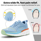 Fitville Women's Sports Shoes Breathable Wide Walking Rnning Jogging Shoes for Women Casual Sneakers Lightweight Comfortable