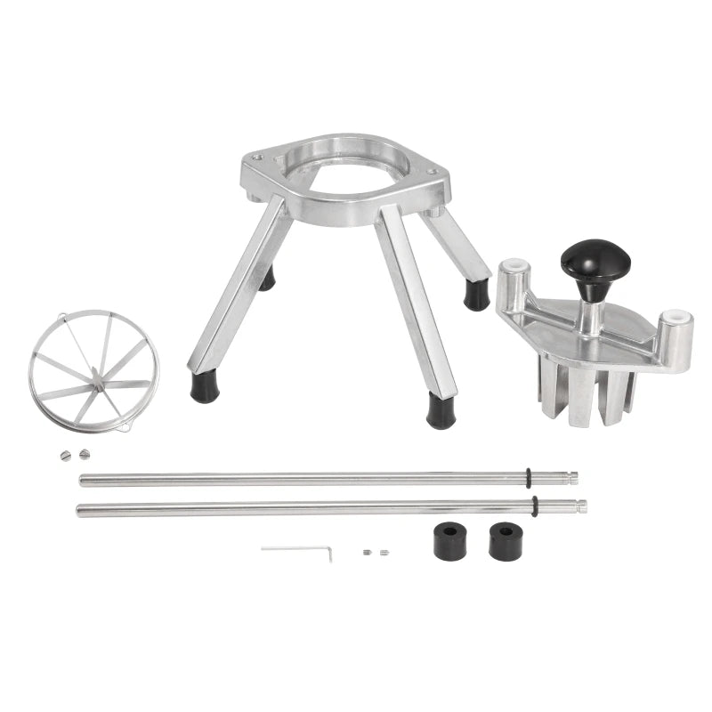 8-Section Fruit Cutting Machine Stainless Steel Retractable Commercial Vegetable Fruit Dicing Machine for Home Bar Restaurant