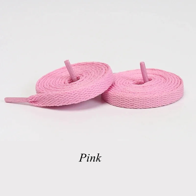 1Pair Flat Shoelaces Classic Shoe Laces Fashion Solid Sports Shoelace length 100/120/140/160/180cm Shoe Accessories