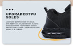 Safety Shoes Men Steel Toe Boots Anti-smash Anti-puncture Safety Work Shoes Men Lightweight Breathable Protective Shoes Black