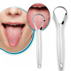 Halitosis Tongue Coating Tongue Scraper Stainless Steel Cleaning Remover Tongue Coated Brush Scraping Tongue Oral Hygiene Tools